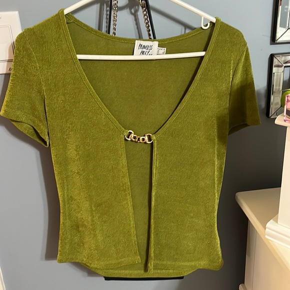Princess Polly Tops Princess Polly Green Top Poshmark